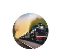 Ambientadores de coche con patrón de tren de carrera, 4 unidades, forma redonda, para colgar, tabletas de aromaterapia, ambientadores perfumados para dormitorio y baño