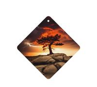 Ambientadores de coche con patrón de trueno y relámpago, 4 unidades, tabletas cuadradas de aromaterapia, ambientadores perfumados para dormitorio y baño