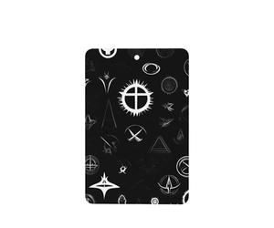Ambientadores de coche con patrón de universo en blanco y negro, 4 unidades, tabletas rectangulares de aromaterapia, ambientadores perfumados para dormitorio y baño