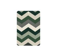 Ambientadores de coche con patrón geométrico con rayas verdes bosques, 4 tarjetas perfumadas colgantes, tarjetas perfumadas para coche, tabletas de aromaterapia