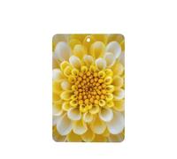 Ambientadores de coche con pétalos de crisantemo amarillos y blancos, 4 unidades, tarjetas perfumadas colgantes, tarjetas perfumadas para coche, tabletas de aromaterapia