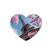 Ambientadores de coche con pintura al óleo de la Torre Eiffel de París, juego de 6 piezas para colgar, proporciona un aroma duradero para el automóvil y el hogar