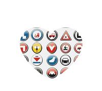 Ambientadores de coche con símbolos de tráfico en forma de E, 4 unidades, en forma de corazón, para colgar en tabletas de aromaterapia, ambientadores perfumados para dormitorio y baño