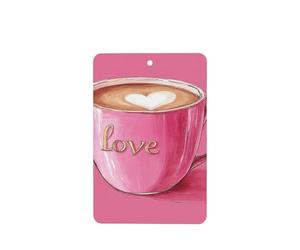 Ambientadores de coche con texto en inglés "Love Love", 4 tarjetas perfumadas para colgar, tarjetas perfumadas para coche, tabletas de aromaterapia