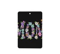 Ambientadores de coche con texto en inglés "Mom Texto", 4 unidades, tarjetas perfumadas colgantes, tarjetas perfumadas para coche, tabletas de aromaterapia