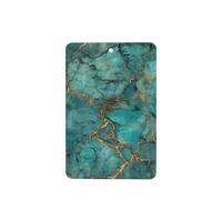 Ambientadores de coche con textura de piedra preciosa turquesa pulida, 4 tarjetas perfumadas colgantes, tarjetas perfumadas para tabletas de aromaterapia de coche