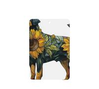 Ambientadores de coche con vidrieras para perro, 4 unidades, tarjetas perfumadas colgantes, tarjetas perfumadas para coche, tabletas de aromaterapia