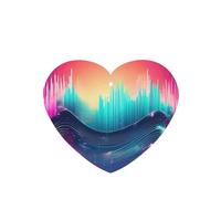 Ambientadores de coche Cool Music Sound Wave - Juego de 6 tarjetas para colgar que proporcionan un aroma duradero para automóvil y hogar