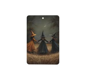 Ambientadores de coche de 3 jóvenes brujas, 4 tarjetas perfumadas colgantes, tarjetas perfumadas para coche, tabletas de aromaterapia