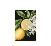 Ambientadores de coche de acuarela con limones y flores de jazmín, 4 tarjetas perfumadas colgantes, tarjetas perfumadas para coche, tabletas de aromaterapia