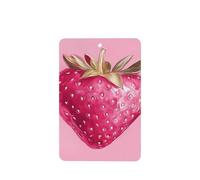 Ambientadores de coche de acuarela rosa fresa, 4 unidades, tarjetas perfumadas colgantes, tarjetas perfumadas para tabletas de aromaterapia de coche