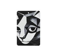 Ambientadores de coche de arte abstracto en blanco y negro, 4 unidades, tarjetas perfumadas colgantes, tarjetas perfumadas para coche, tabletas de aromaterapia