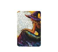 Ambientadores de coche de bruja con luna, 4 unidades, tarjetas perfumadas colgantes, tarjetas perfumadas para coche, tabletas de aromaterapia