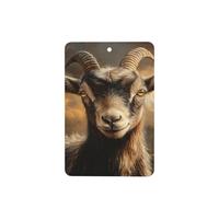 Ambientadores de coche de cabra con ojos sabios, 4 tarjetas perfumadas colgantes, tarjetas perfumadas para coche, tabletas de aromaterapia