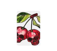 Ambientadores de coche de cerezas rojas con cara de calavera, 4 unidades, tarjetas perfumadas colgantes, tarjetas perfumadas para coche, tabletas de aromaterapia