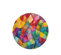 Ambientadores de coche de forma redonda, patrón de gráfico de colores de mosaico, 6 unidades, tabletas de aromaterapia para coche, armario, zapatero, elimina olores