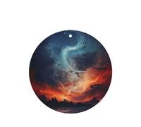 Ambientadores de coche de forma redonda, patrón de nubes licuadas 2, 6 unidades, tabletas de aromaterapia para coche, armario, zapatero, elimina olores