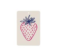 Ambientadores de coche de fresa rosa, 4 unidades, tarjetas perfumadas colgantes, tarjetas perfumadas para tabletas de aromaterapia de coche, 4 unidades