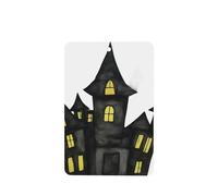 Ambientadores de coche de Halloween con diseño gótico de casa fantasma, 4 unidades, tarjetas perfumadas colgantes, tarjetas perfumadas para coche, tabletas de aromaterapia