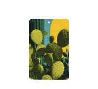 Ambientadores de coche de mediados de siglo, diseño de cactus en el desierto por la noche, 4 tarjetas perfumadas colgantes, tarjetas perfumadas para coche, tabletas de aromaterapia