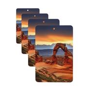 Ambientadores de coche del Parque Nacional de Arches, 4 piezas, divertidos ambientadores colgantes para coche, lindos y duraderos con aroma de espejo, adornos de decoración para colgar en el espejo