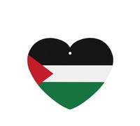 Ambientadores de coche en forma de corazón con diseño de bandera del estado de Palestina, 6 unidades, tabletas de aromaterapia para coche, armario, zapatero, elimina olores