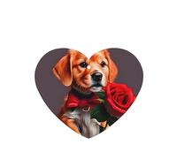 Ambientadores de coche en forma de corazón con patrón de perro, 6 unidades, tabletas de aromaterapia para coche, armario, zapatero, elimina olores