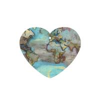 Ambientadores de coche en forma de corazón, diseño de mapa del mundo, 6 unidades, tabletas de aromaterapia para coche, armario, zapatero, elimina olores
