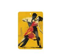 Ambientadores de coche estilo graffiti de pareja bailando, 4 tarjetas perfumadas colgantes, tarjetas perfumadas para coche, tabletas de aromaterapia