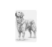Ambientadores de coche Golden Retriver con diseño de lápiz, 4 unidades, tarjetas perfumadas colgantes, tarjetas perfumadas para coche, tabletas de aromaterapia