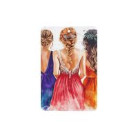 Ambientadores de coche para damas de honor, 4 unidades, tarjetas perfumadas colgantes, tarjetas perfumadas de fragancia para coche, tabletas de aromaterapia