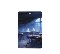 Ambientadores de coche para el aula con varios fantasmas, 4 tarjetas perfumadas colgantes, tarjetas perfumadas para coche, tabletas de aromaterapia