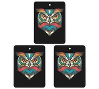 Ambientadores de coche psicodélicos con diseño de búho para colgar, aromas de larga duración, para aromaterapia, tabletas, espejo retrovisor, accesorios interiores