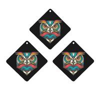 Ambientadores de coche psicodélicos con diseño de búho para colgar, aromas de larga duración, para aromaterapia, tabletas, espejo retrovisor, accesorios interiores