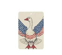 Ambientadores de coche retro de ganso con alas de bandera estadounidense, 4 tarjetas perfumadas colgantes, tarjetas perfumadas para coche, tabletas de aromaterapia