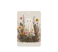 Ambientadores de coche vintage con diseño de fantasmas en flores silvestres, 4 tarjetas perfumadas colgantes, tarjetas perfumadas para coche, tabletas de aromaterapia
