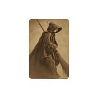 Ambientadores de coche vintage de bruja con escoba, 4 unidades, tarjetas perfumadas colgantes, tarjetas perfumadas para coche, tabletas de aromaterapia