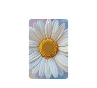 Ambientadores de coche White Daisy con centro amarillo, 4 tarjetas perfumadas colgantes, tarjetas perfumadas para coche, tabletas de aromaterapia