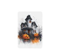 Ambientadores de Halloween para coche, diseño de casa embrujada, fantasma, calabaza, 4 unidades, tarjetas perfumadas colgantes, tarjetas perfumadas para coche, tabletas de aromaterapia