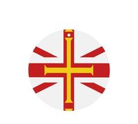 Ambientadores de larga duración para coche, armario, zapatero, 6 unidades, diseño de bandera de las Islas Guernsey