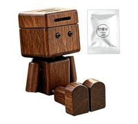 Ambientadores de madera con forma de robot para decoración de vehículos | Difusor de aroma de vehículo para viajeros, camiones, caravanas, SUV, sedanes, viajes por carretera, viajes diarios, ciudad