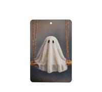 Ambientadores de madera para coche, diseño de fantasma, 4 unidades, tarjetas perfumadas colgantes, tarjetas perfumadas para coche, tabletas de aromaterapia