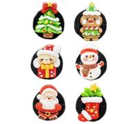 Ambientadores de ventilación de coche para Navidad | Juego de 6 clips ambientadores festivos | Elegantes difusores de perfume para automóviles | Ideal para mejorar el espíritu de tu vehículo y