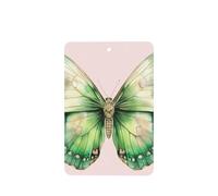 Ambientadores estéticos para coche, diseño de mariposa verde acuarela, 4 unidades, tarjetas perfumadas colgantes, tarjetas perfumadas para coche, tabletas de aromaterapia