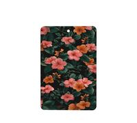 Ambientadores florales para coche, 4 unidades, diseño de flores y naranjas, color rosa, naranja, hojas verdes, para tabletas de aromaterapia