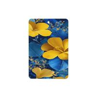 Ambientadores grandes de flores amarillas y hojas azules para coche, 4 unidades, tarjetas perfumadas para colgar, tarjetas perfumadas para tabletas de aromaterapia de coche