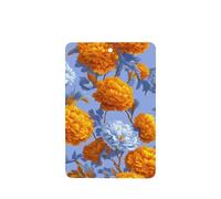 Ambientadores grandes de flores blancas y naranjas para coche, 4 unidades, tarjetas perfumadas para colgar en tabletas de aromaterapia