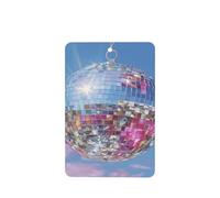Ambientadores grandes para coche, diseño de bola de discoteca, color plateado, rosa, azul, 4 unidades, tarjetas perfumadas colgantes, tarjetas perfumadas para coche, tabletas de aromaterapia
