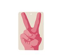 Ambientadores grandes para coche, diseño de signo de victoria, color rosa pastel, 4 unidades, tarjetas perfumadas para colgar en tabletas de aromaterapia