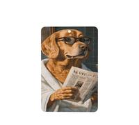 Ambientadores humorísticos para coche con texto en inglés "Dog Reading", 4 unidades, tarjetas perfumadas para colgar en el baño, tarjetas perfumadas para coche, tabletas de aromaterapia